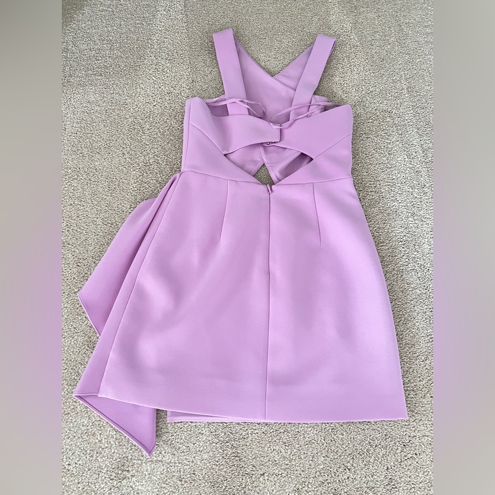 BCBGMAXAZRIA ‘Qyun’ Crisscross Cut-Out Dress – Lavender - Picture 4 of 9
